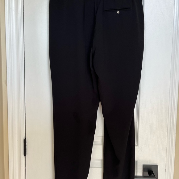 Zara tapered leg flowy pants-elastic waistband with drawstring-black-size M US - Picture 6 of 11